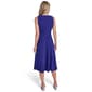 Womens Calvin Klein Sleeveless V Neck Crepe Fit & Flare Dress - image 2