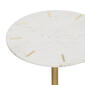 9th & Pike&#174; White Marble Contemporary Accent Table - image 3