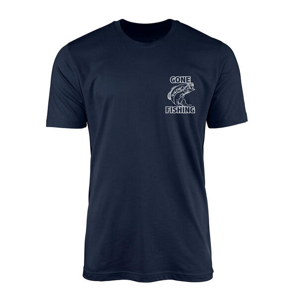Mens Gone Fishing Short Sleeve Graphic T-Shirt - image 