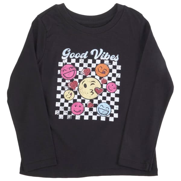 Girls &#40;4-6x&#41; Tales & Stories Long Sleeve Good Vibes Tee - image 