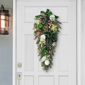 Puleo International 28in. Pre-Lit Adorned White & Green Swag - image 2