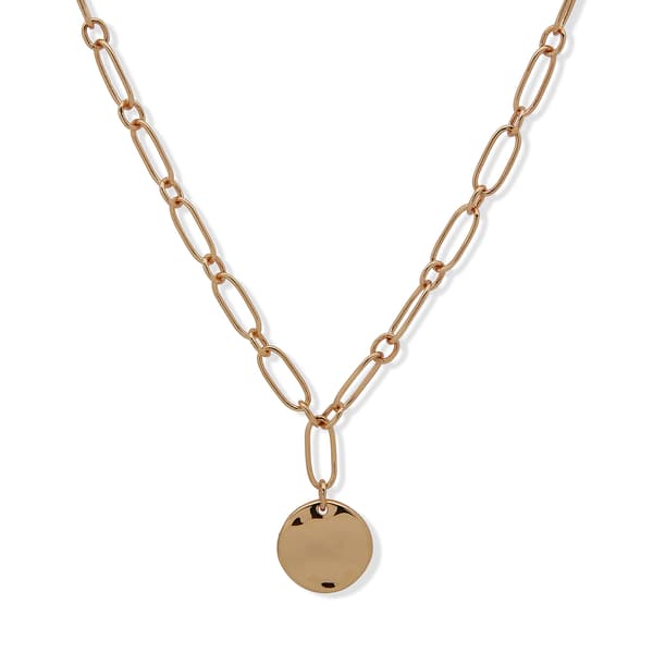 Nine West Gold-Tone Wavy Pendant Necklace - image 