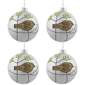 Northlight 4ct. Glitter Bird Christmas Glass Ball Ornaments - image 2