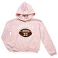 Girls (7-16) No Comment Sequin Varsity Football Hoodie - image 2