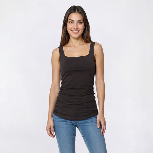 Juniors Love Tree Square Neck Tank Top