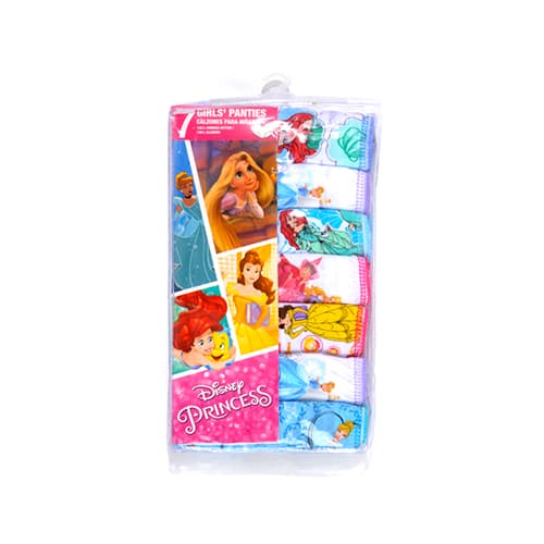 Girls Disney 7pk. Princess Print Underwear - image 