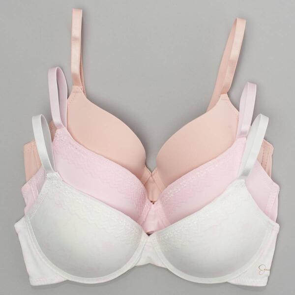 Womens Jessica Simpson 3pk. Micro Push Up Bras JS51216EE - image 