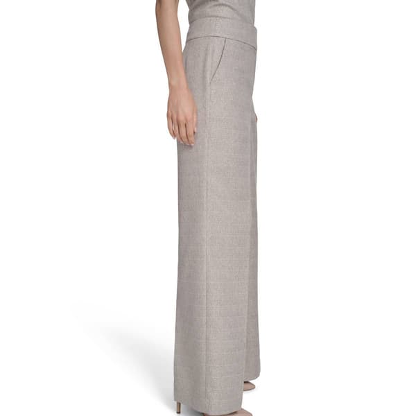 Womens Calvin Klein Textured Wide Leg Dress Pants