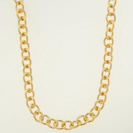 Wearable Art Gold Oval Link Necklace