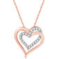Nova Star(R) Lab Grown Diamond Two-Tone Intertwined Heart Pendant - image 1