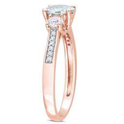 Gemstone Classics™ Aquamarine & Lab Created White Sapphire Ring