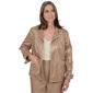 Womens Alfred Dunner Union Square Mixed Media Suede Jacket - image 1