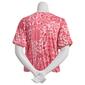 Womens Almost Famous Elbow Sleeve Round Neck Top - Pink - image 2