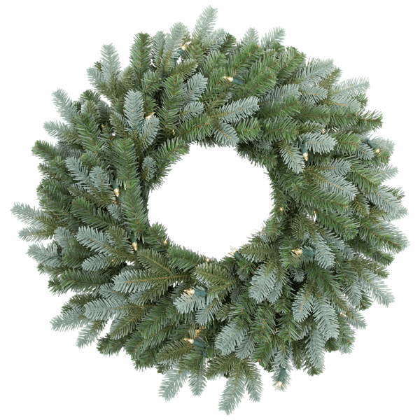 Northlight Pre-Lit Blue Spruce Artificial Christmas Wreath