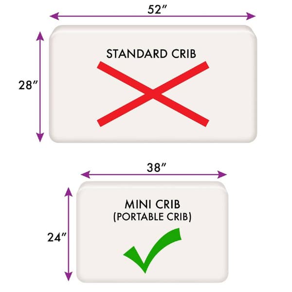 NoJo Lightning Bolt Print Mini Crib Sheet