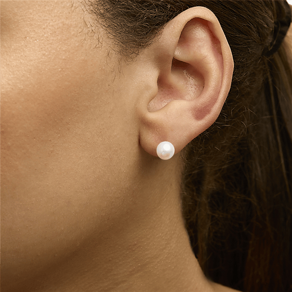 Haus of Brilliance 14kt. Gold 5.5-6mm Pearl Stud Earrings