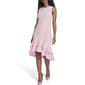 Womens Tommy Hilfiger Ruffle Trim Mixed Media Floral Hi Low Dress - image 1