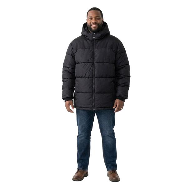 Mens Big & Tall Axcent Color Block Puffer Jacket - image 
