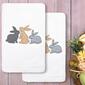 Linum Home Textiles Embroidered Bunny Row Hand Towels - Set Of 2 - image 3