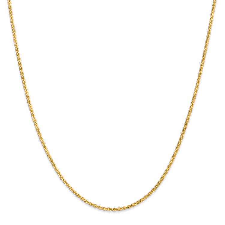 Unisex Gold Classics(tm) 1.75mm. 14k Parisian Wheat 14in. Necklace