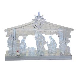 Kurt S. Adler 8.7in. Light-Up LED Musical Nativity Scene