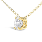 Haus of Brilliance 14kt. Gold Floating Lab Grown Diamond Necklace - image 3