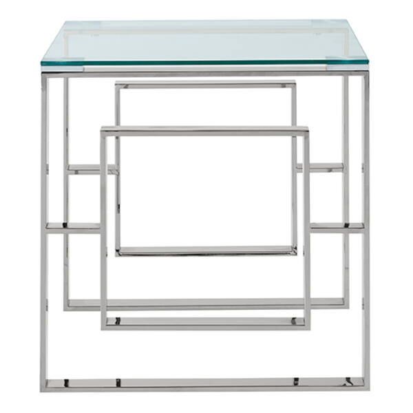 Worldwide Homefurnishings Stainless Steel Accent Table