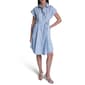 Womens Halston Short Sleeve Rolled Cuff Crochet Shirtdress - image 4