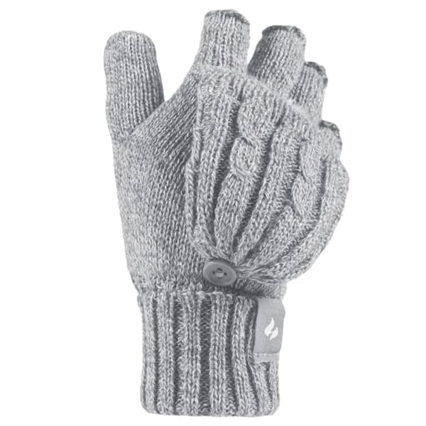 Womens Heat Holders Melinda Converter Gloves - Grey