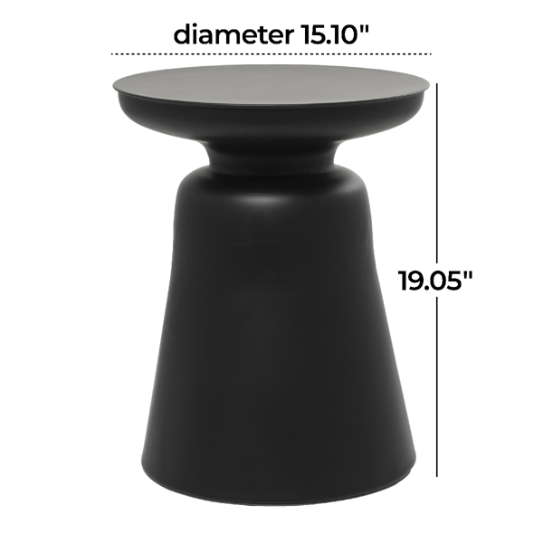 9th & Pike® Modern Black Metal Accent Table