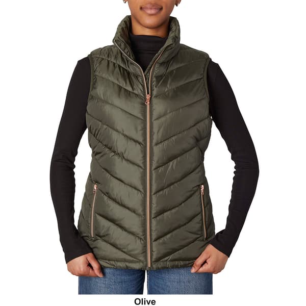 Womens Big Chill Chevron Puffer Vest