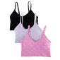 Juniors Juicy Couture 3pc. Seamless Bralette w/ Logo JC6979-3PKD - image 1