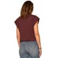 Womens Democracy Cap Sleeve Round Neck Floral Blouse - image 2