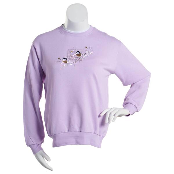 Womens Top Stitch by Morning Sun Cherry Blossom Sweatshirt - image 
