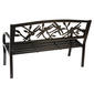 Evergreen Dragonfly Metal Garden Bench - image 3