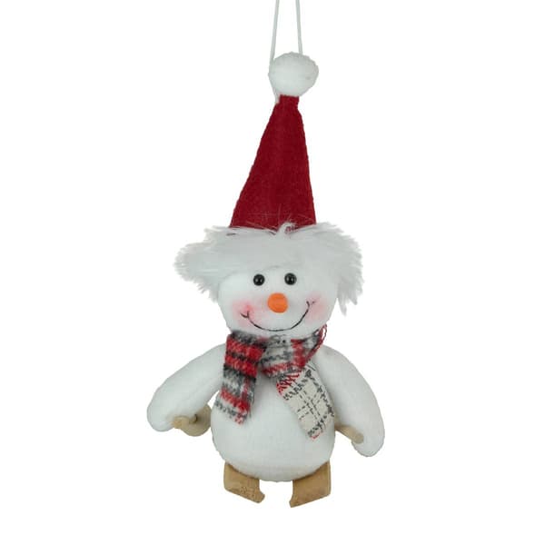 Northlight Seasonal 9.5in. Skiing Snowman Christmas Ornament