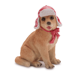 Melrose Holiday Dog with Scarf & Hat Accents - Set of 4