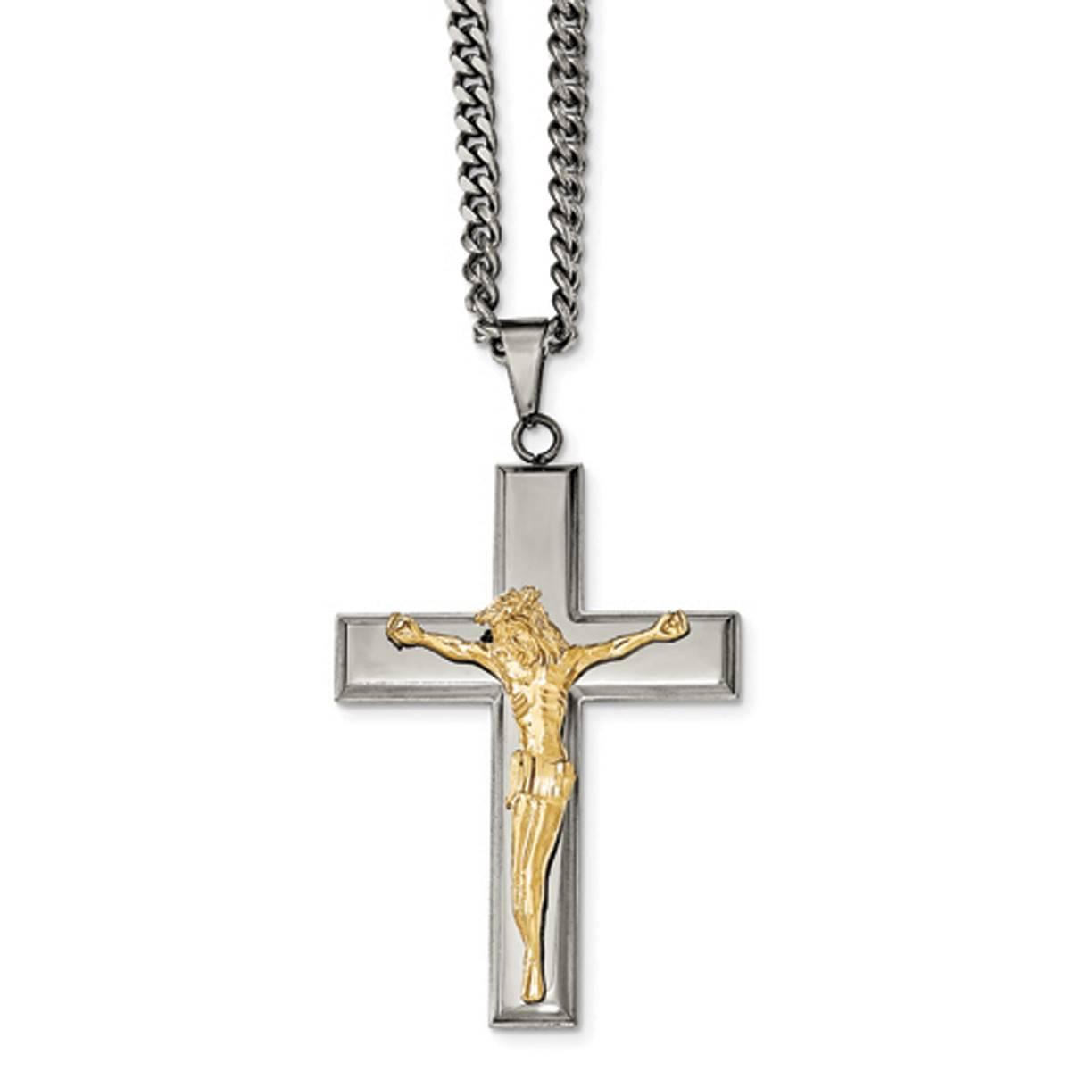 Mens Gentlemen’s Classics™ Cross with Yellow IP Jesus...