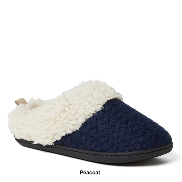 Womens Dearfoams® Dani Textured Knit Clog Slippers