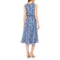 Womens MSK Sleeveless Chiffon Floral Tie Waist A-Line Dress - image 2