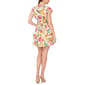 Womens Cece Cap Sleeve Floral Cotton Poplin Fit & Flare Dress - image 4