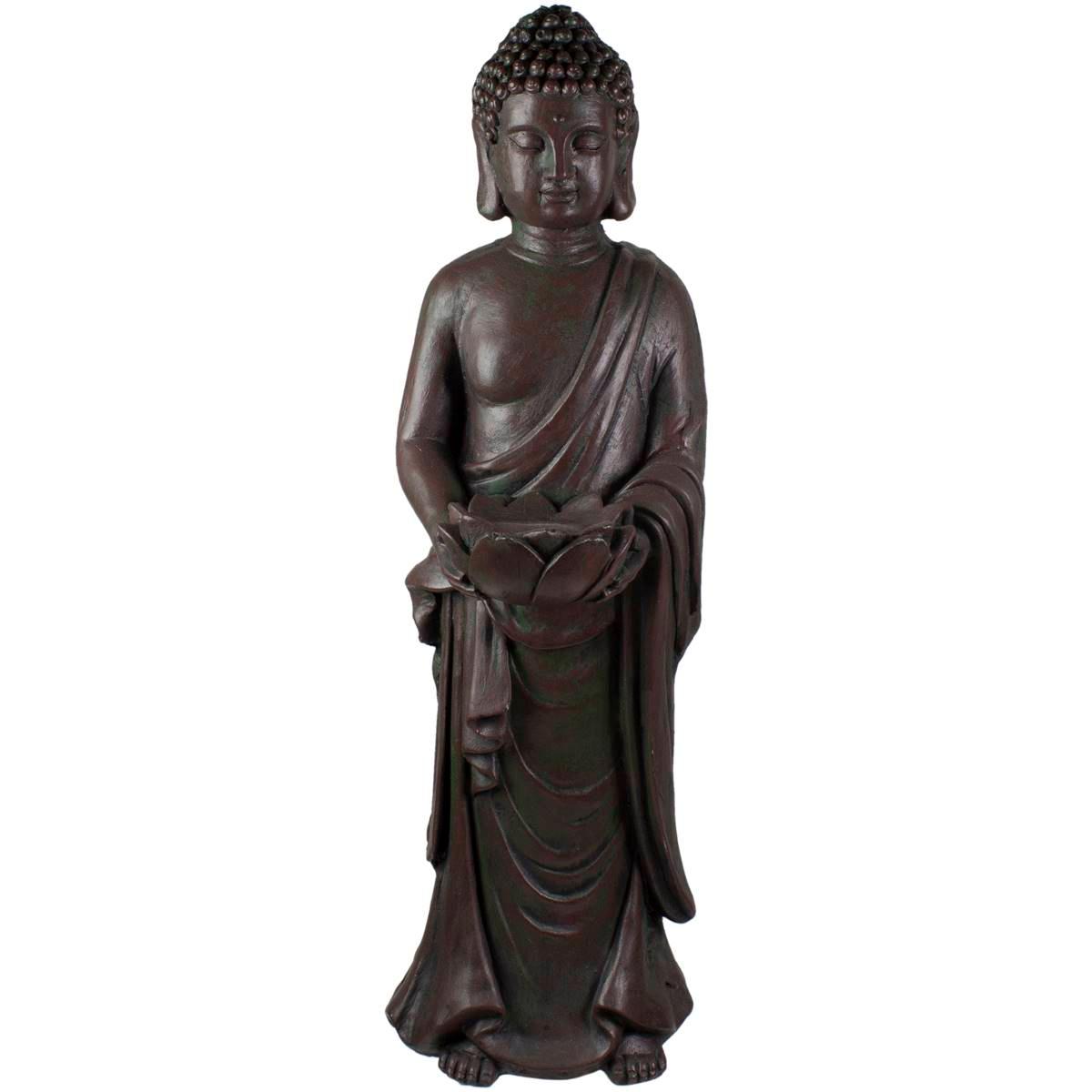 Northlight Seasonal 19.5in. Standing Buddha Outdoor Garden...