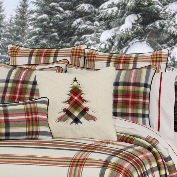 J. Queen New York Christopher Plaid Euro Sham