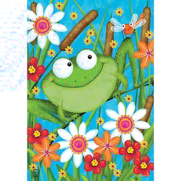 Briarwood Lane Froggy Fun Garden Flag - image 