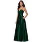 Juniors Blondie Nites Drape Neck Lamour Satin A-Line Dress - image 5