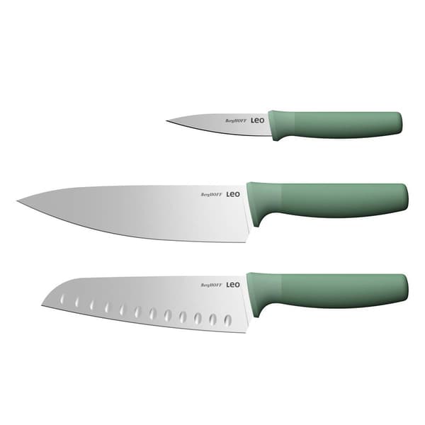 BergHOFF Leo Forest Stainless Steel 3pc. Advanced Knife Set