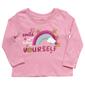 Toddler Girl Tales & Stories Smile & Believe Long Sleeve Tee - image 1
