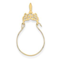Gold Classics(tm) 14kt. Yellow Gold Filigree Charm Holder