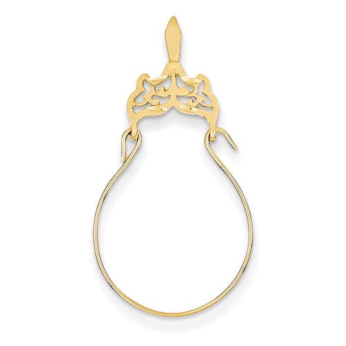 Gold Classics(tm) 14kt. Yellow Gold Filigree Charm Holder - image 
