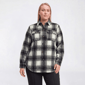 Plus Size Mountain Ridge Plaid Twill Shacket - Black Lea Plaid - image 1